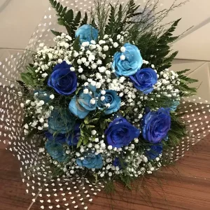 Buquê Rosas azuis
