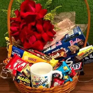 Cesta de Chocolate com Caneca