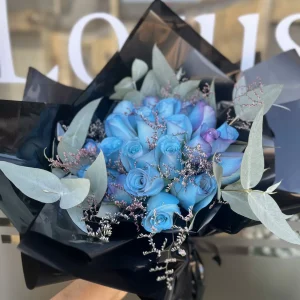 Rosas azuis Luxo