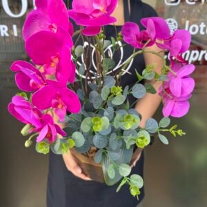 Orquídeas arranjo artificial